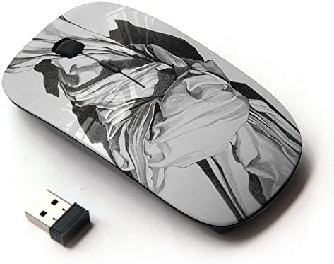 KawaiiMouse [ Optical 2.4G Wireless Mouse ] Marble Sculpture White Black Art History