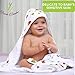 KloudBambu Hooded Baby Towel, Super Soft to Sensitive Skin, Ultra Absorbent, for Newborn, Infant, Toddler Girls and Boys, Strawberry Print…