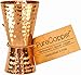 Copper Jigger Shot Glasses - 100% Copper Double Jiggers - 2oz / 1oz 3 5/8