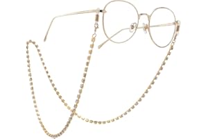 Much Hotter Women Girl Rhinestone Diamond Eyeglass Chain Non-slip Sunglasses Chain Glasses Chain Golden