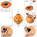 YIPBOWPT 4 Packs Halloween Lanterns, Jack-O-Lanterns Hanging Paper Lanterns LED Pumpkin Spider Bat Skeleton Decorative Lantern Lights Indoor Outdoor Halloween, Holiday Party Favor
