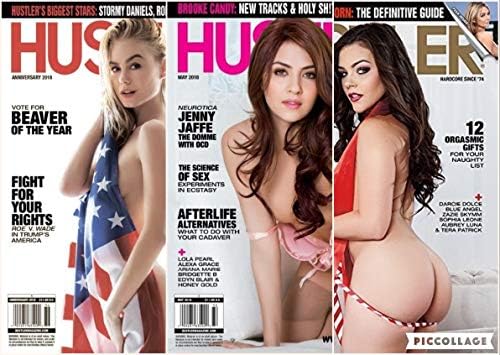 Hustler Magazine 3 Pack New in Wrapper with DVD's May 2018, Anniversary 2018, Holiday 2017