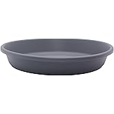 The HC Companies Flower Pot Saucers - Plastic Plant Saucer for Outdoors & Indoors - Traditional Design Plant Pot Trays for Wa