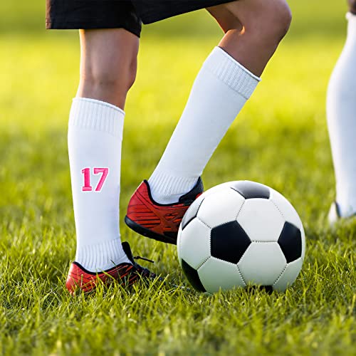 TACVEL 72 Pieces Iron on Letters and Numbers Patches, Embroidered Sew On Patches Alphabet A-Z, Numbers 0-9 Applique for Clothes, Dress, Hat, Socks, Jeans, DIY Accessories (Pink)