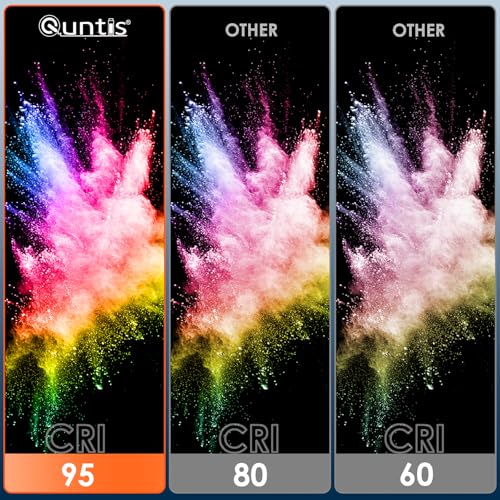 Quntis Monitor Light Bar with Backlight and Remote Control, 40cm Monitor Lamp with Stepless Brightness & Hue Adjustment, CRI≥95 Eye-Care No Screen Glare Computer Screen Light Bar for Home Office Work