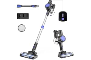 Cordless Vacuum Cleaner, Lightweight Stick Vacuum with 40Kpa Powerful Suction,45 Mins Max Runtime,Rechargeable Cordless Vacuu