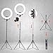 GEEKOTO 18-inch LED Ring Light for Phone and Camera, 48W, 3200k-5600k Ring Light with Stand and Phone Holder for Photography, Makeup, Video Shooting
