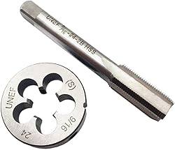 ASZLBYM 9/16-24" Tap And Die Set ，UNEF HSS right