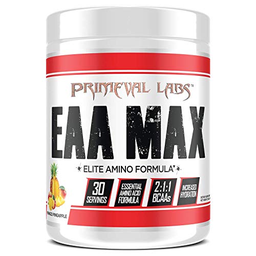 Primeval Labs EAA Max, Essential Amino Acids Supplement Powder, BCAAs