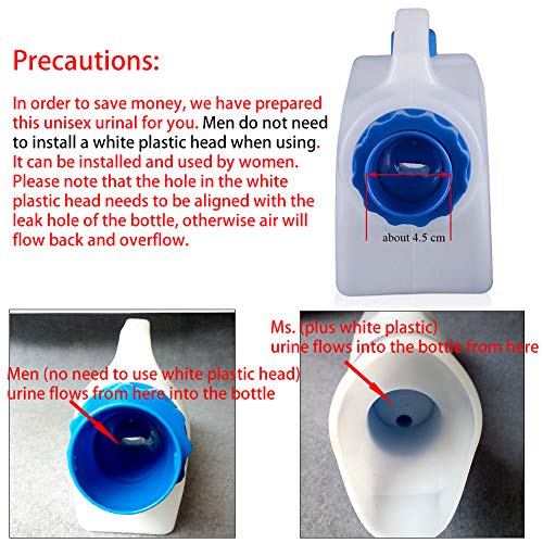 Urinals for Women Men's Urine Bottle Portable Plastic Urinal for
