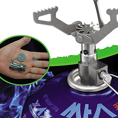 Lixada 2700 W titanium legering camping gas fornuis ultralicht 25 g buiten vouwen winddicht piëzo-ontsteking gas fornuis… - Image 8