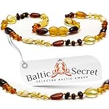 New Amber Teething Necklace 11.6 inch MLT.P-mix