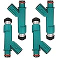 Germban 23250-28080 4pcs Set Fuel Injectors Replacement for Toyota Camry 04-09, Corolla Matrix 09-13, Highlander 04-07, RAV4 Solara 04-08, for Scion tC 05-10, xB 08-15 2.4L L4 23250-0H030 23250-0H060