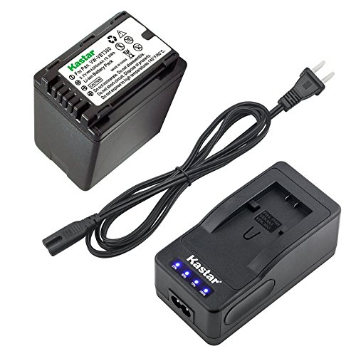 Kastar LED Super Fast Charger & Camcorder Battery x1 for Panasonic VW-VBT380 HC-V130 V180 HC-V201 V210 V250 HC-V380 HC-V510 V520 V550 HC-V710 V720 V750 V770 HC-VX870 HC-VX981 HC-W580 W850 HC-WXF991