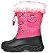 DREAM PAIRS Boys Girls Snow Boots Water-Resistant Outdoor Warm Cozy Anti-Slip Mid Calf Faux Fur Lining Insulated Winter Shoes for Little/Big Kids,Size 5 Big Kid,Fuchsia,KSNOW