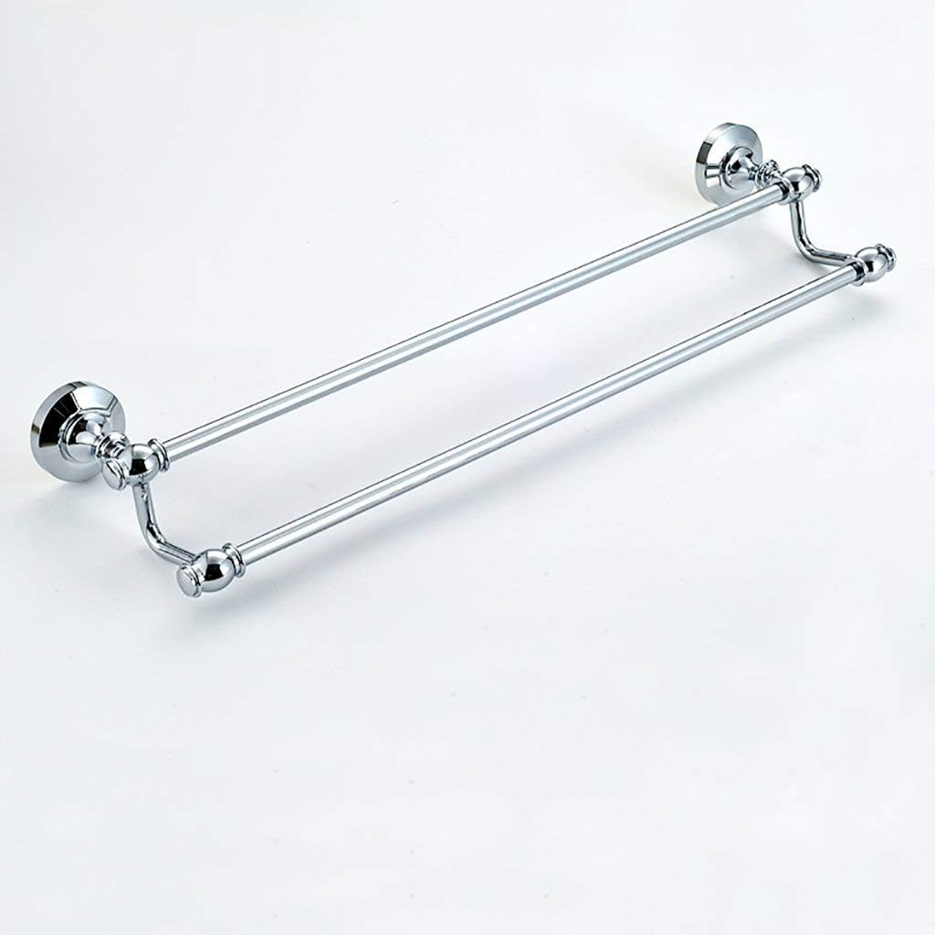 CXY-JOEL Barra de Toalla de Cromo Pulido, Toallero de Latón Macizo