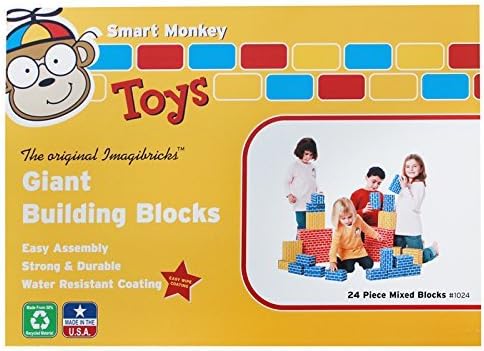 Imagibricks Giant Building 24Pc Set Blocks By Smart Monkey by Smart Monkey Toys