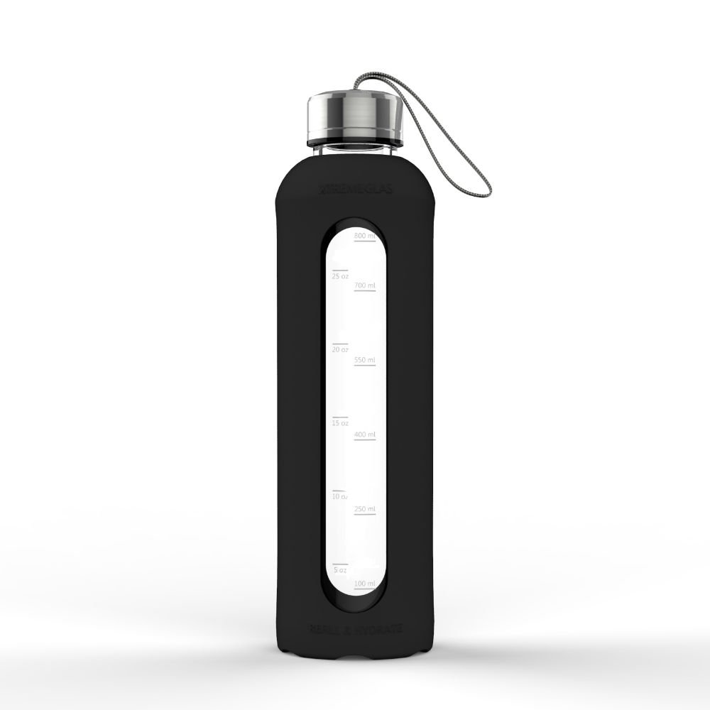 32 Oz Glass Water Bottle With Silicone Sleeve