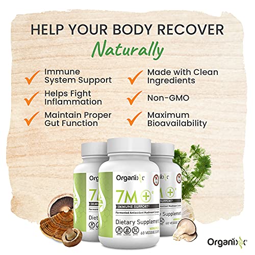 Organixx 7M+ AntiAging Mushroom Supplement 60 Vegetarian