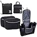 Lightweight Family Travel Luggage Set - Duffle Bag Backpack Toiletry Packing Cubes (FamilySet-Black)