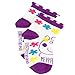 Peppa Pig Girls 6 pack Socks (4-6 Toddler (Shoe: 7-10), White/Multi Quarter)