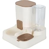 2 in 1 Automatic Cat Feeder and Water Dispenser, Food Feeder and Waterer Set, Feeder Cat Dry Food Pet Feeder and Water Dispenser for Indoor Outdoor Cats