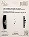 Mia Super Clamp-Super Strong Jaw Clamp With Comfortable Contour Fit And Hidden Spring For The Hair-Beautiful Black And White Striped Print-Smooth, Pretty, Acrylic Plastic-3 Inches Long x 2.5 Inches W