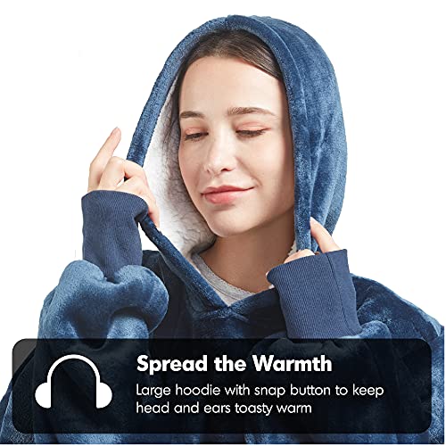 DEGREES OF COMFORT Original Sherpa Wearable Blanket Hoodie, Oversized