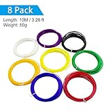 3D Pen Filament Refills,Vcall ABS Material 1.75mm PLA Environmental Protection 3D Printing Drawing Pen Filament Refills 8 Unique Colors in 10 meters Lengths