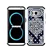 S8 Case, MagicSky [Shock Absorption] Studded Rhinestone Bling Hybrid Dual Layer Armor Defender Protective Case Cover For Samsung Galaxy S8(Flower1)