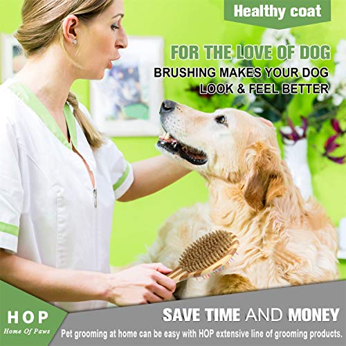 Ultimate 2in1 Dog Grooming Brush Detangles & Massages Long Haired