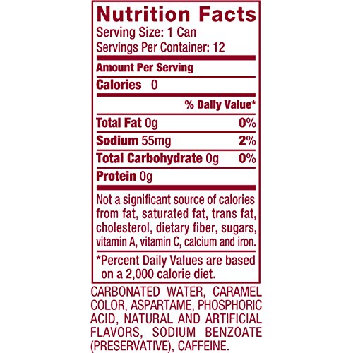 DIET DR PEPPER SODA, 12 FL OZ CANS, PACK OF 12