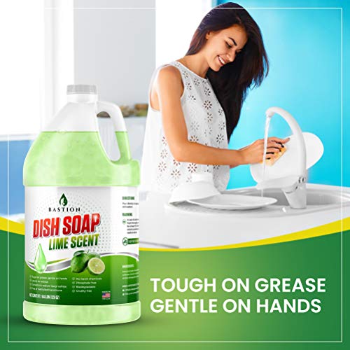 Dish Soap Liquid Dishwashing Degreaser & Detergent Zesty Lime