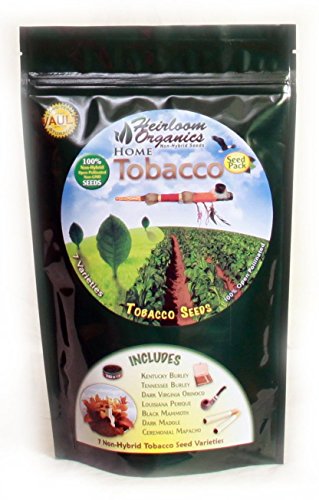 Heirloom Organics NON-GMO Tobacco Seed Pack - 7 Varieties Non-Hybrid Tobacco Seeds - Hermetically Sealed for Long Term Storage Heirloom Organics NON-GMO Tobacco Seed Pack - 7 Varieties Non-Hybrid Tobacco Seeds - Hermetically Sealed for Long Term Storage