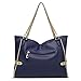 Abshoo Women Shoulder Bag PU Leather Tote Crossbody Purse Handbags (Grey)