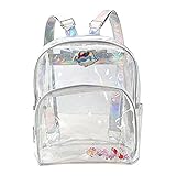 Jesdo Holographic Clear Backpack for School, Security, Stadiums