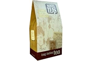 BAG LADIES TEA Novel Teas Book Lover's Tea contains 25 teabags individually tagged with literary quotes from the world over, made with the finest English Breakfast tea, for the book lover