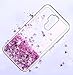 Galaxy S10E Case SunStory Luxury Fashion Design with Moving Shiny Quicksand Glitter and Double Protection with PC Layer and TPU Bumper Case for Samsung Galaxy S10E Phone (Purple)