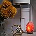 Amethya Natural Himalayan Salt Lamp, Hand Carved with Elegant Wood Base (Set of 2)