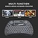 YAGALA Backlit Mini Wireless Keyboard with Touchpad 2.4G Rechargeable Backlit Handheld Remote Control Keyboard and Mouse Combo with Multimedia Keys for Android TV Box, PC, PAD, Smart TV, X-Box, HTPC