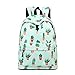 Teecho Waterproof Cute Backpack for Girl Casual Women Laptop Backpack Cactus