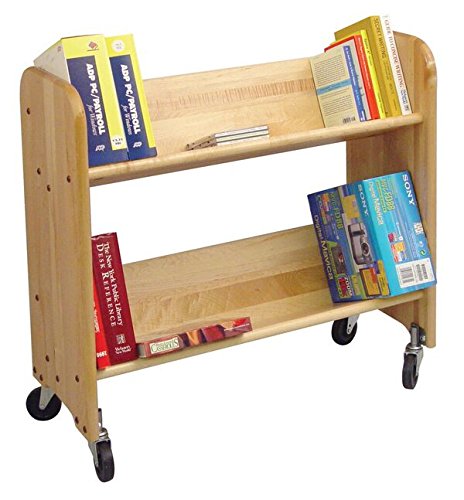 Catskill Craftsmen Rol-Rack with Tilted Shelves, Natural Birch