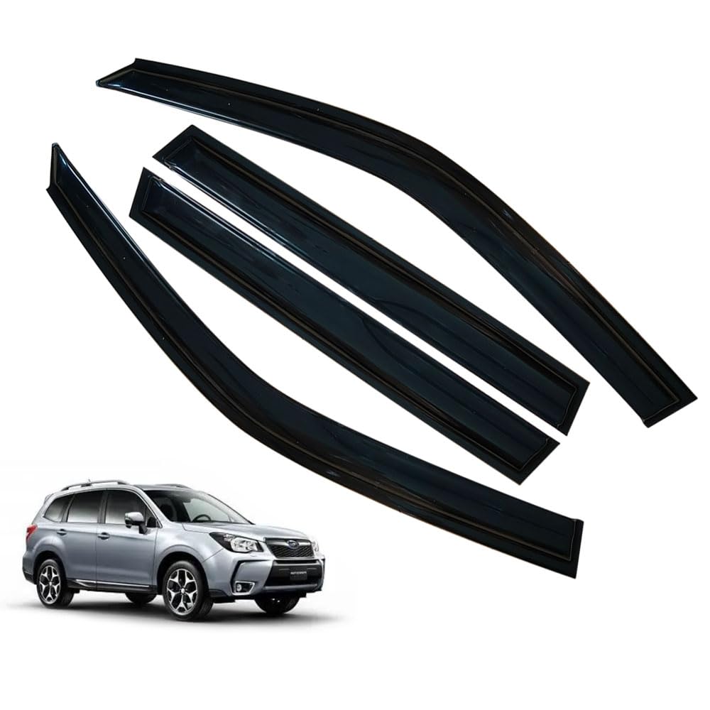 LETINGFAR Window Visors Rain Guards for Subaru Forester 2009 2010 2011 2012 2013 Accessories, Wind D