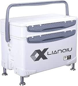 ZFF Doble Capa Caja De Pesca Asiento 32L Grande Capacidad ...