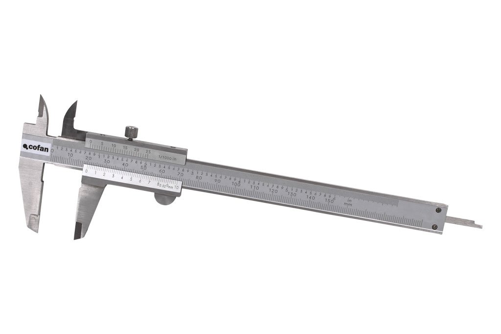 Cofan Stainless Steel Vernier Caliper with Automatic Locking Lever, 09940001