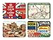 Cavallini Magnets London, 24 Assorted Magnets
