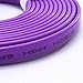 DTECH Ultra Slim Flat 10ft VGA to VGA Cable Male to Male Connector Wire for Computer Monitor - 3m - Purple
