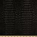 Faux Leather Gator Black, Fabric by the Yard