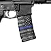 GunSkins AR-15 Mag Skin Camouflage Kit DIY Vinyl Magazine Wrap – Singles (Thin Blue Line)