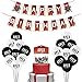 Video Game Party Supplies Includes Cake Topper - 18 Latex Baloons - Unique Apex Legends Banner Perfect Gamer Birthday Decorations Favors for Kids (Red)